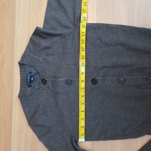 Banana Republic Brown Merino Wool Cardigan Size S - Picture 4 of 8